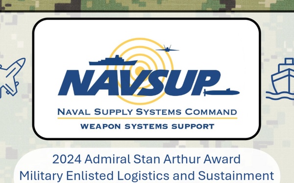 LS1 Ievgen Kozakov of NAVSUP WSS named Military Enlisted Logistics and Sustainment Professional of the Year