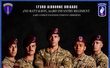 173rd Combat Engineer Company to Represent Sky Soldiers at 2025 U.S. Army Europe and Africa Best Squad Competition
