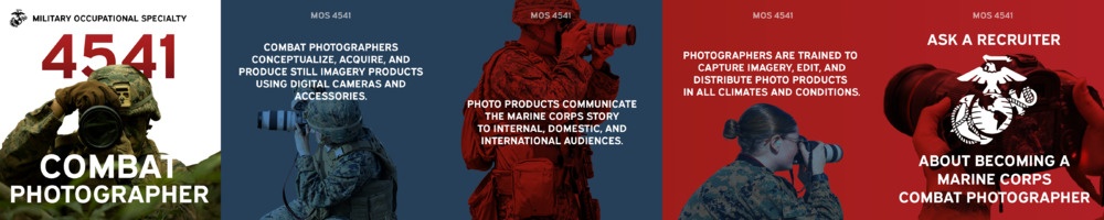 U.S. Marine Corps Combat Photographer Military Occupational Specialty
