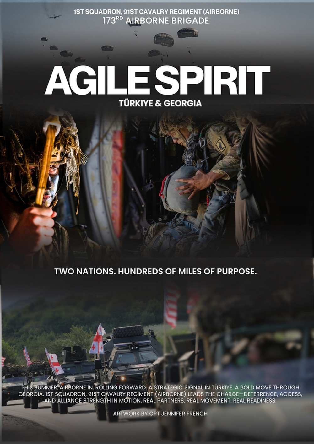 Sky Soldiers Lead Strategic Campaign Across Türkiye and Georgia During Agile Spirit 25