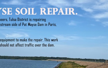 Soil repairs at Pat Mayse Dam