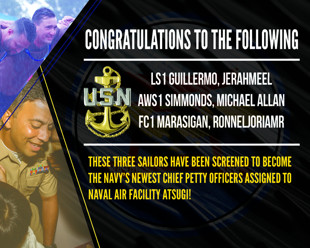 NAF Atsugi FY-26 Newly-Selected Chief Petty Officers