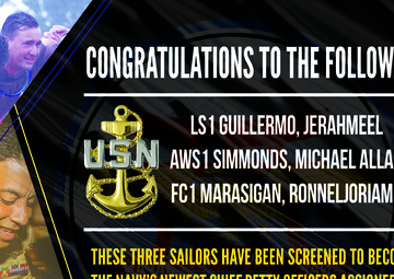 NAF Atsugi FY-26 Newly-Selected Chief Petty Officers