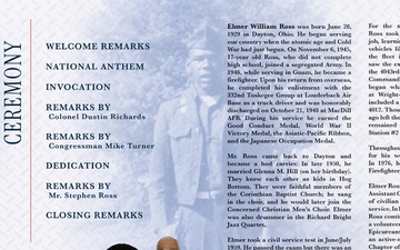 Fire Station Dedication Program: Chief Elmer William &quot;Bill&quot; Ross - Inside