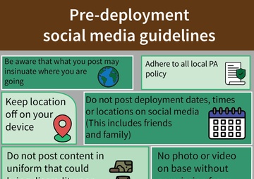 Pre-deployment line social media guidelines