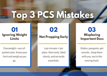 Top 3 PCS mistakes graphic