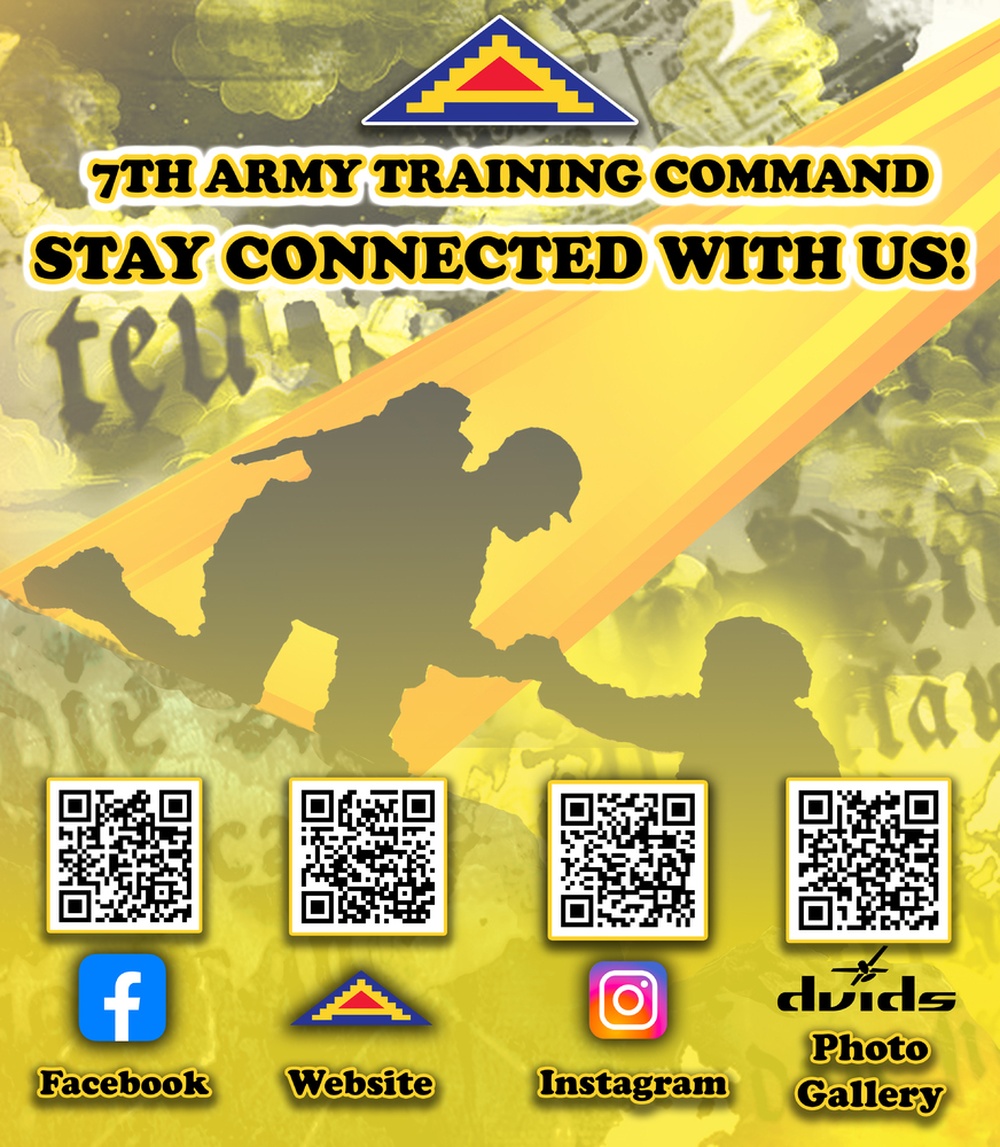 7th Army Training Commmand &quot;Stay connected with us!&quot; Poster Graphic Design
