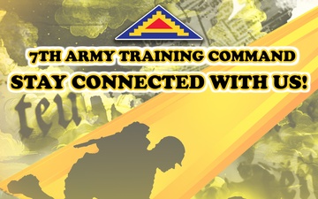 7th Army Training Commmand &quot;Stay connected with us!&quot; Poster Graphic Design
