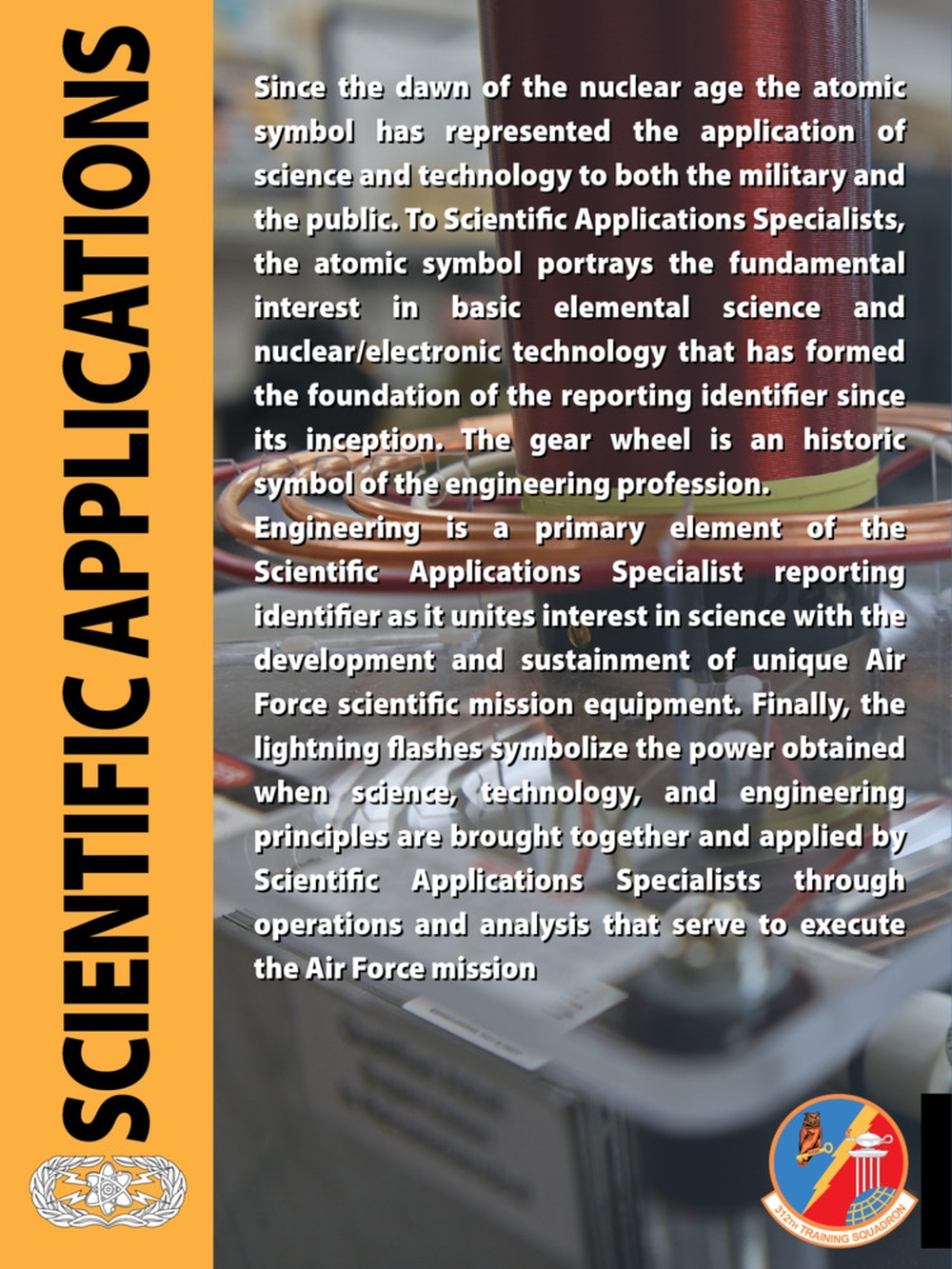 SPINSTRA Poster displayed at the 312th Training Squadron