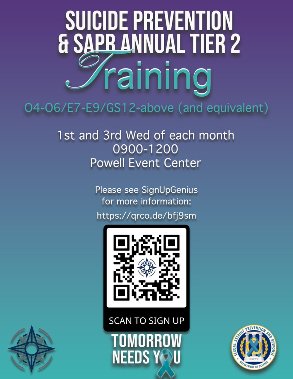 Suicide Prevention Training Flyer