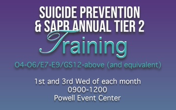 Suicide Prevention Training Flyer