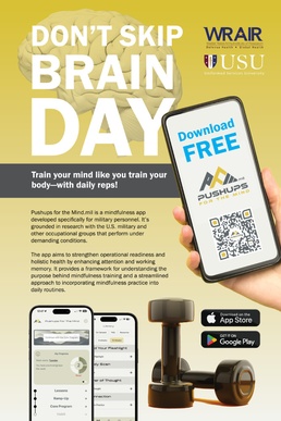 WRAIR launches “Pushups for the Mind.mil” app to improve Warfighter performance