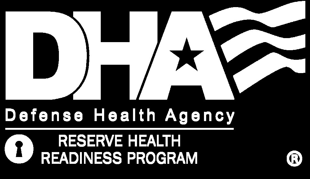 DHA Reserve Health Readiness Program logo white