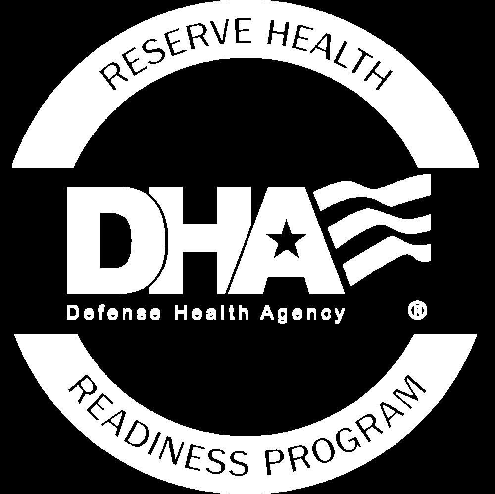 DHA Reserve Health Readiness Program logo round white