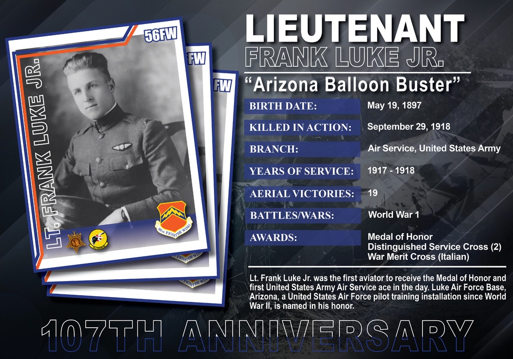 Lt Frank Luke 107th Anniversary Graphic