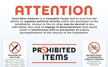 2025 Joint Base Andrews: Prohibited Items