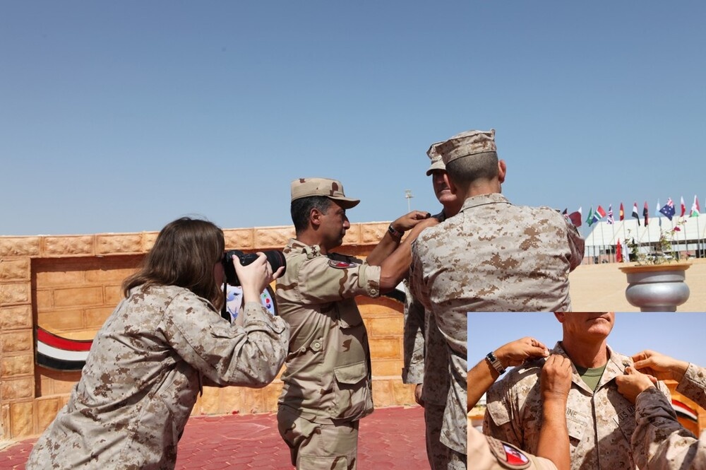 U.S. Marine Officer Promoted in Alexandria During Bright Star 2025, Symbolizing U.S.-Egyptian Friendship