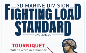 3d Marine Division Fighting Load Standard Graphic