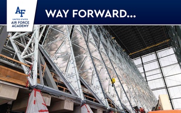 Poster articulating the path forward in the U.S. Air Force Academy's Chapel restoration project