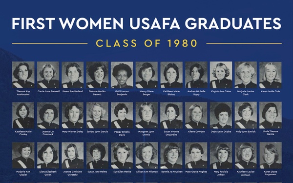 U.S. Air Force Academy First Women USAFA Graduates, Class of 1980, Poster