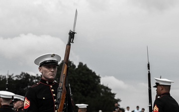 The United States Marine Corps Silent Drill Platoon Honor Flight