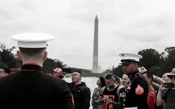The United States Marine Corps Silent Drill Platoon Honor Flight
