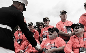 The United States Marine Corps Silent Drill Platoon Honor Flight