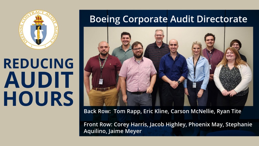 DCAA Boeing Corporate Audit Directorate reduces audit hours