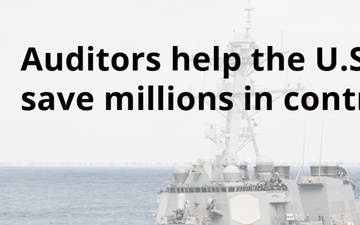DCAA help save U.S. Navy millions in contracts