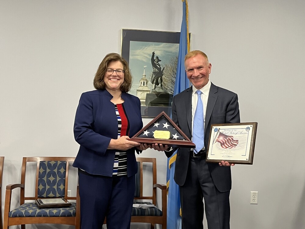 Joyce McKenna presented DCAA's 2024 Prestigious William B. Petty award