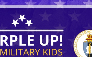 Month of the Military Child and the color purple
