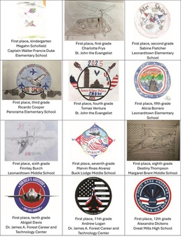 Area school children show off creativity in air show art contest