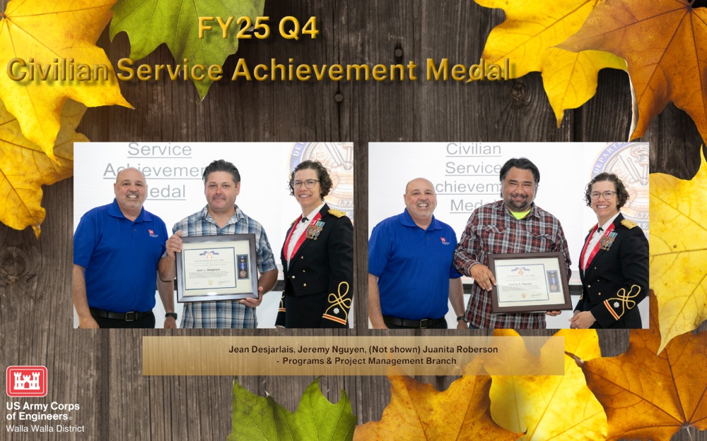 Walla Walla District Fiscal Year 2025, Quarter Four, Awardees