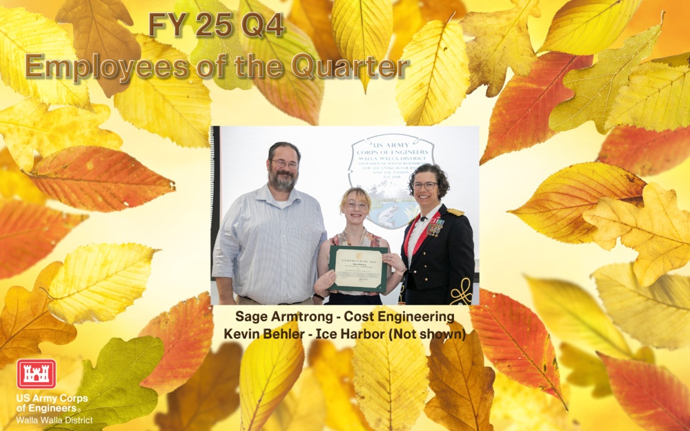 Walla Walla District Fiscal Year 2025, Quarter Four, Awardees Walla Walla District Fiscal Year 2025, Quarter Four, Awardees