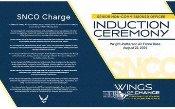 SNCO Induction Ceremony: Event Program