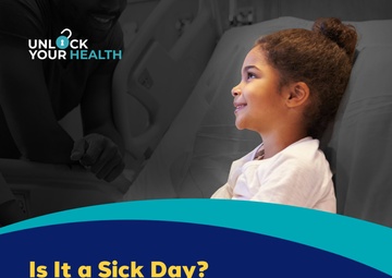 MHS Nurse Advice Line Social Graphic: Sick Day