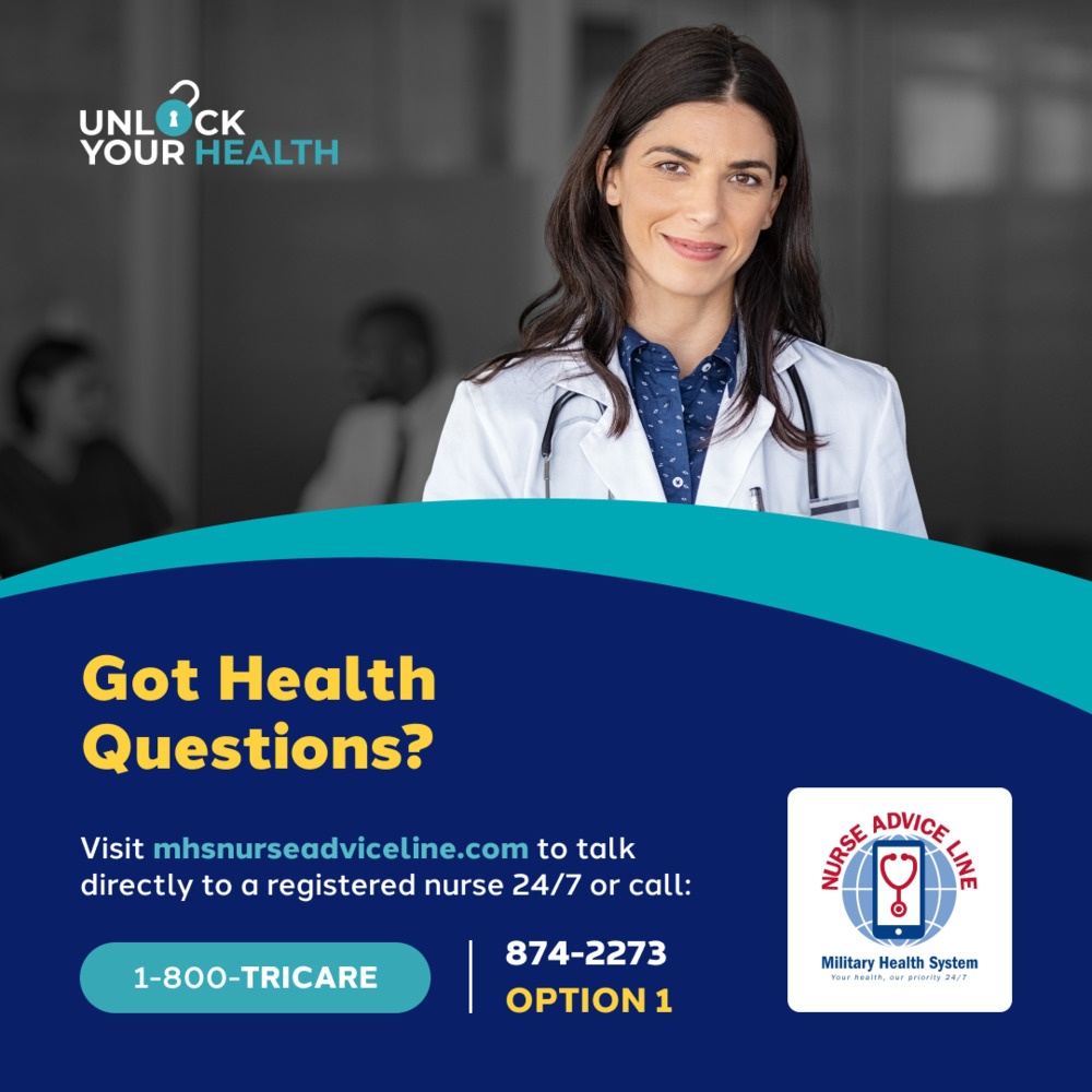 MHS Nurse Advice Line Social Graphic: Got Health Questions?
