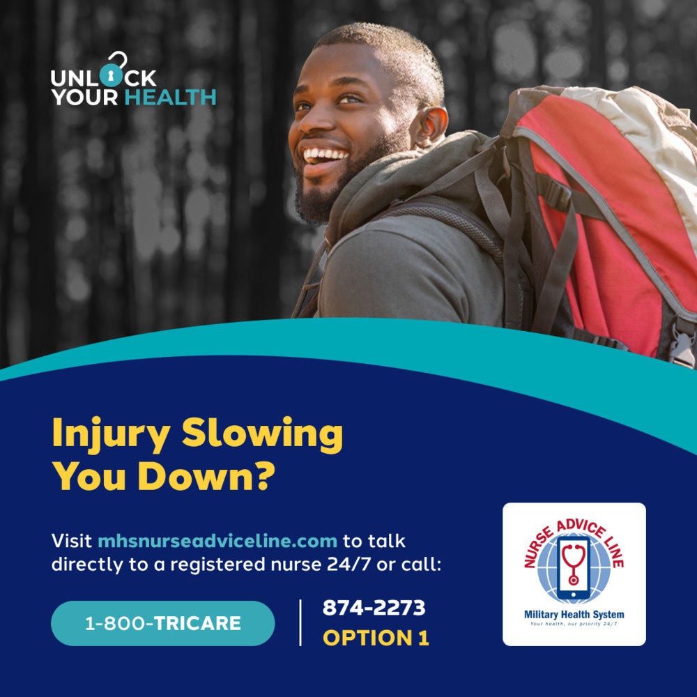 MHS Nurse Advice Line Social Graphic: Injury