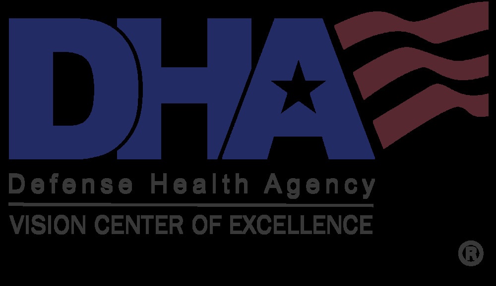 DHA Vision Center of Excellence color logo DHA Vision Center of Excellence color logo