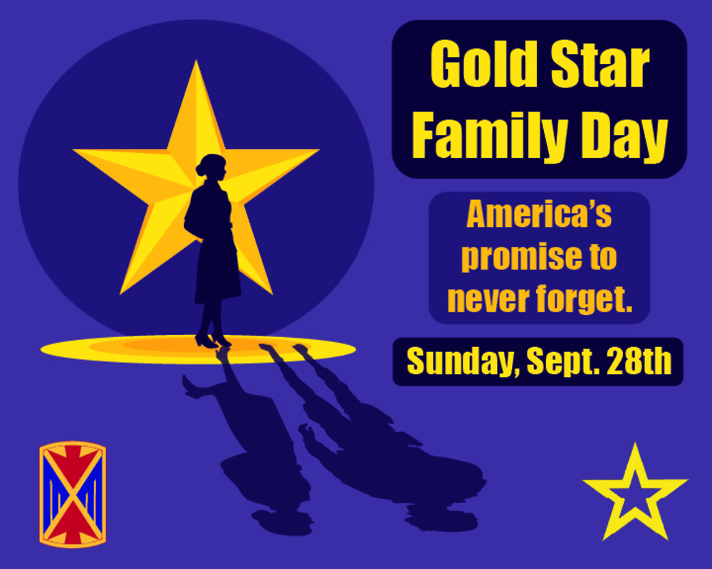 10th AAMDC Gold Star Family Day Graphic