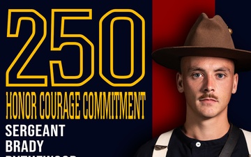 Marine Forces Reserve 250th Birthday pageant poster