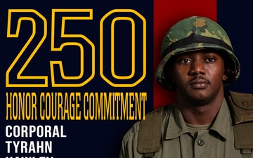Marine Forces Reserve 250th Birthday pageant poster