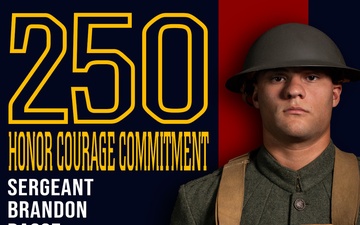 Marine Forces Reserve 250th Birthday pageant poster