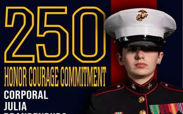 Marine Forces Reserve 250th Birthday pageant poster
