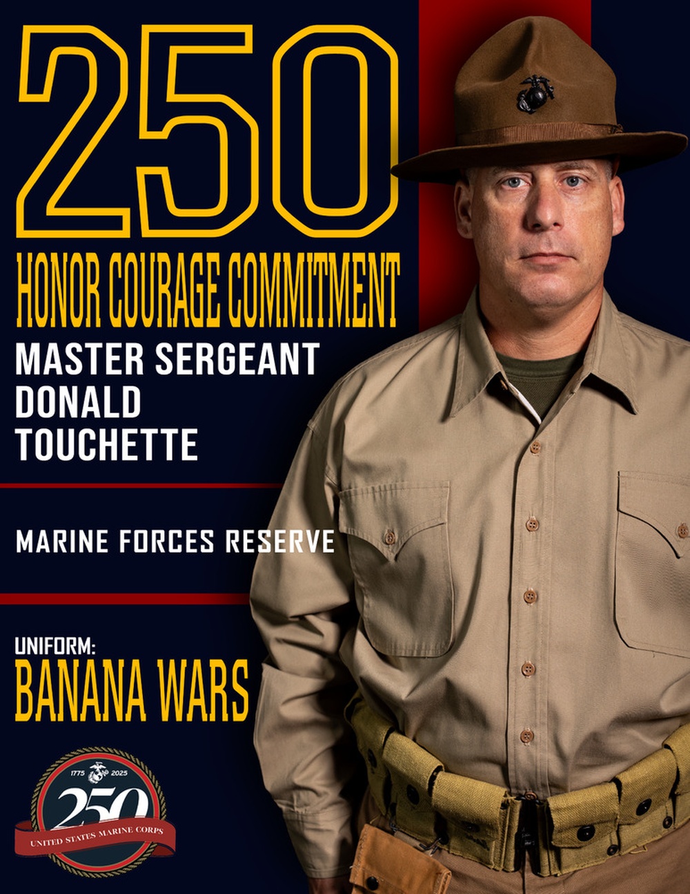 Marine Forces Reserve 250th Birthday pageant poster