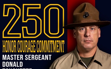 Marine Forces Reserve 250th Birthday pageant poster