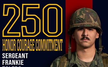 Marine Forces Reserve 250th Birthday pageant poster