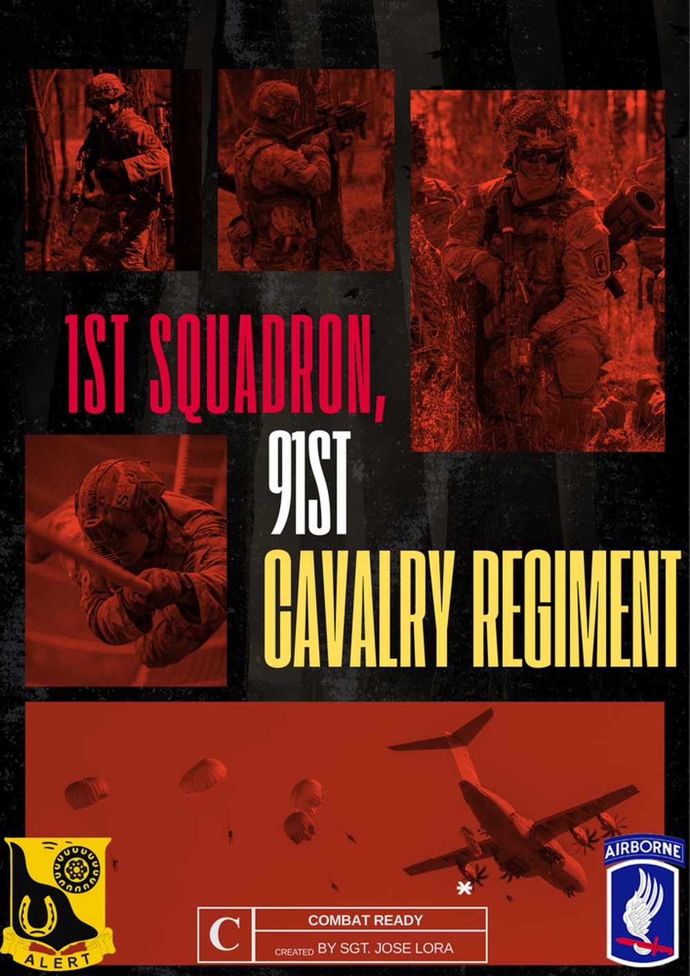 1st Squadron, 91st Cavalry Regiment Poster