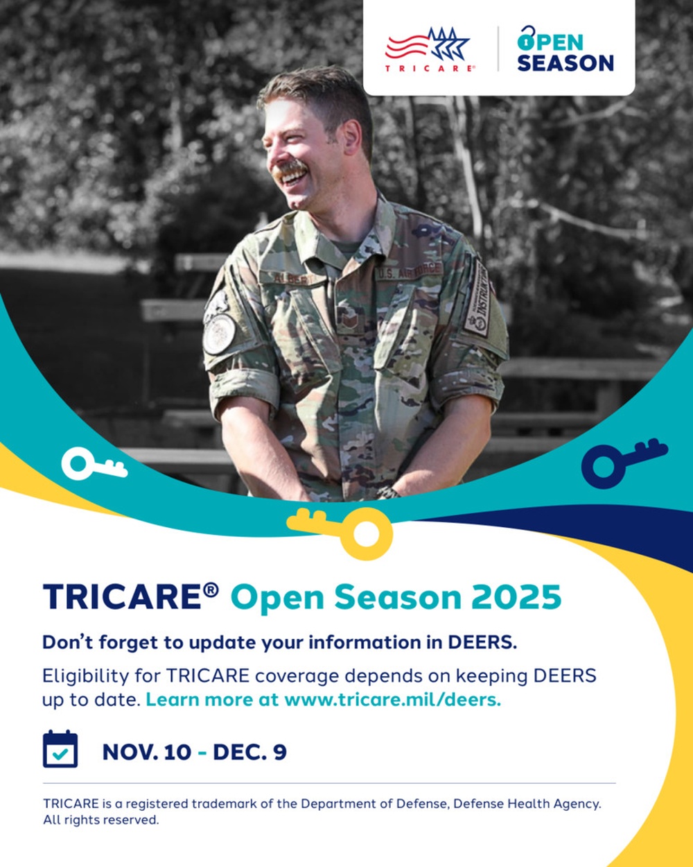 2025 Open Season General Social Graphic