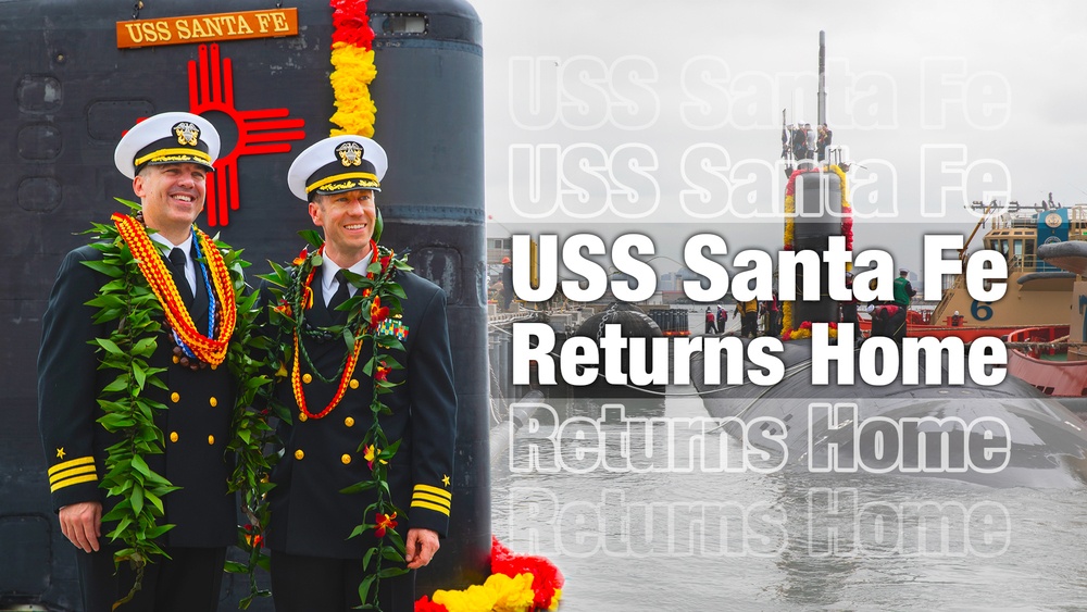 USS Santa Fe (SSN 763) Returns Home from Deployment Video Thumbnail